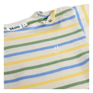 Molo - Camiseta de algodón orgánico a rayas Edarko | Crudo