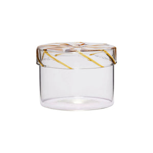 Hübsch - Caja de Cristal Amarilla