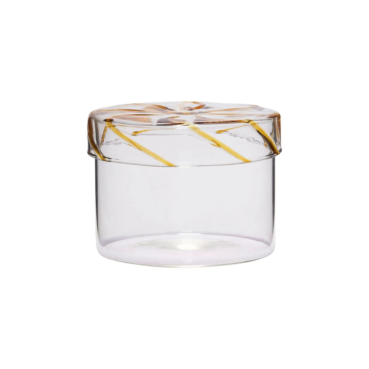 Hübsch - Caja de Cristal Amarilla