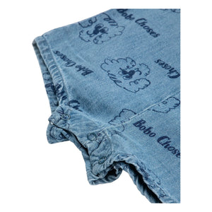Bobo Choses - Combishort de algodón orgánico Dogs | Azul