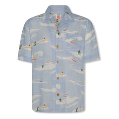 AO76 - Camisa Hawaiian Rolls | Azul claro