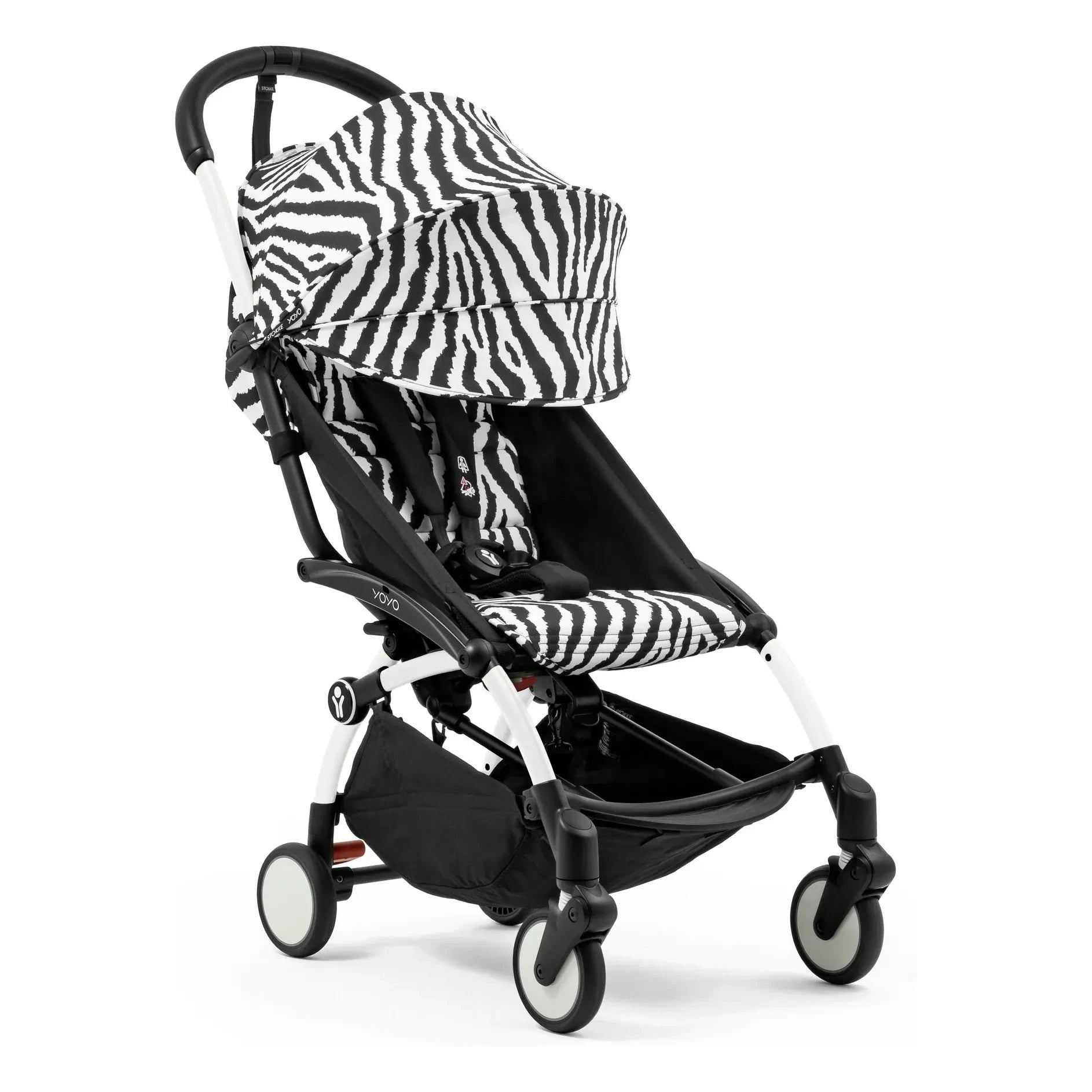 Stokke® - Cochecito YOYO³ 6+ Chasis blanco | Zebra
