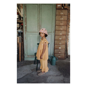 Emile et Ida - Vestido amarillo con volantes Voile