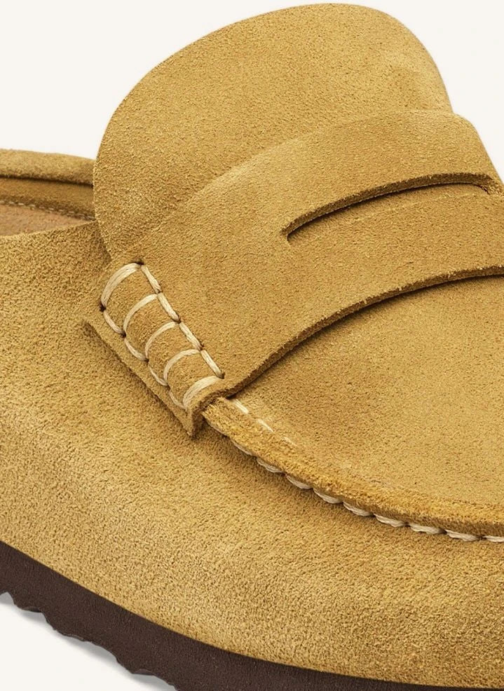 BIRKENSTOCK - Zuecos de ante Naples | Amarillo
