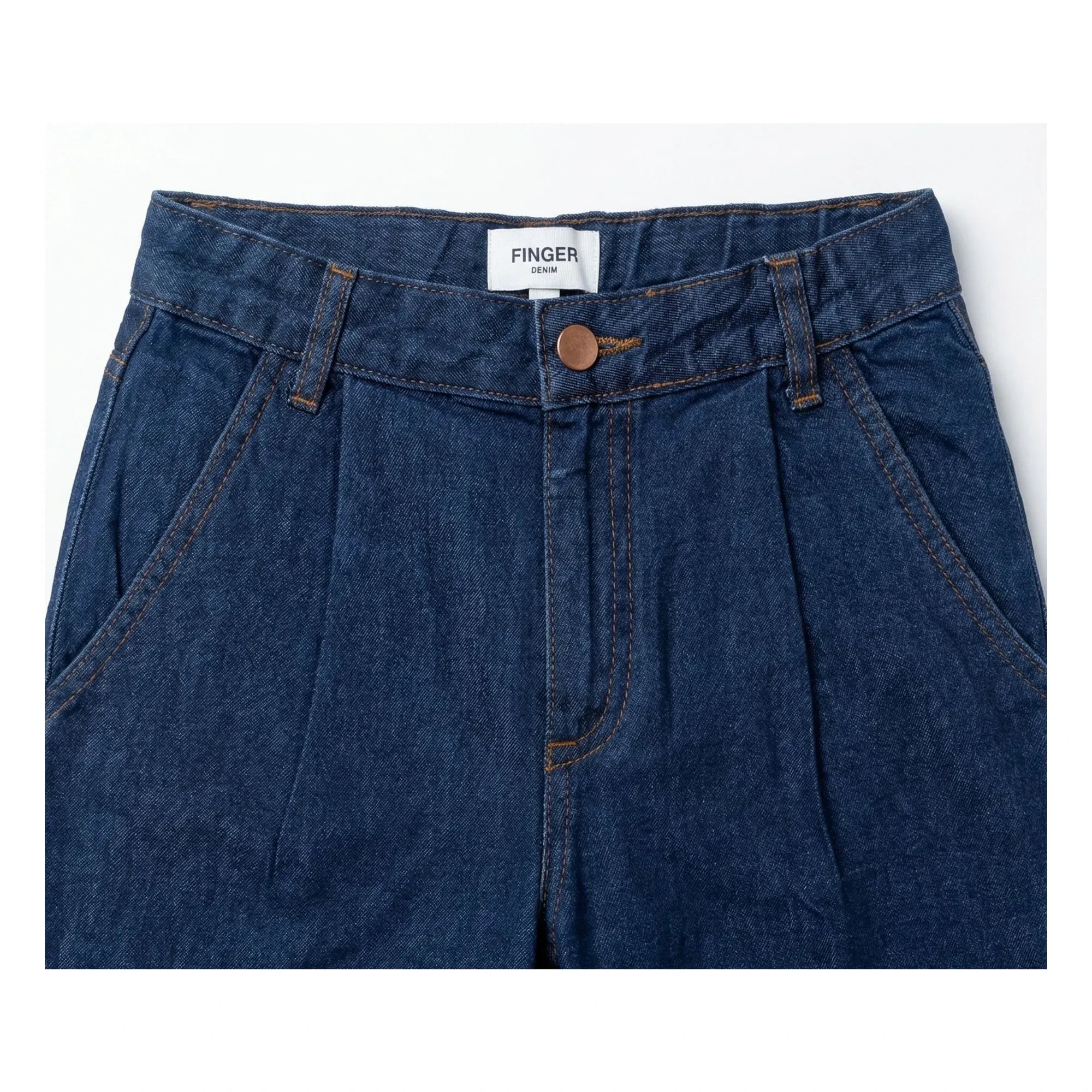 Finger in the nose - Pantalón corto Bermuda Denim Tate | Azul oscuro