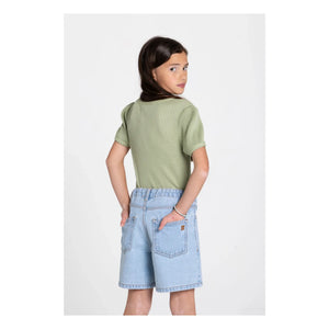 Hundred Pieces - Nova organik pamuk T-shirt | Badem yeşili