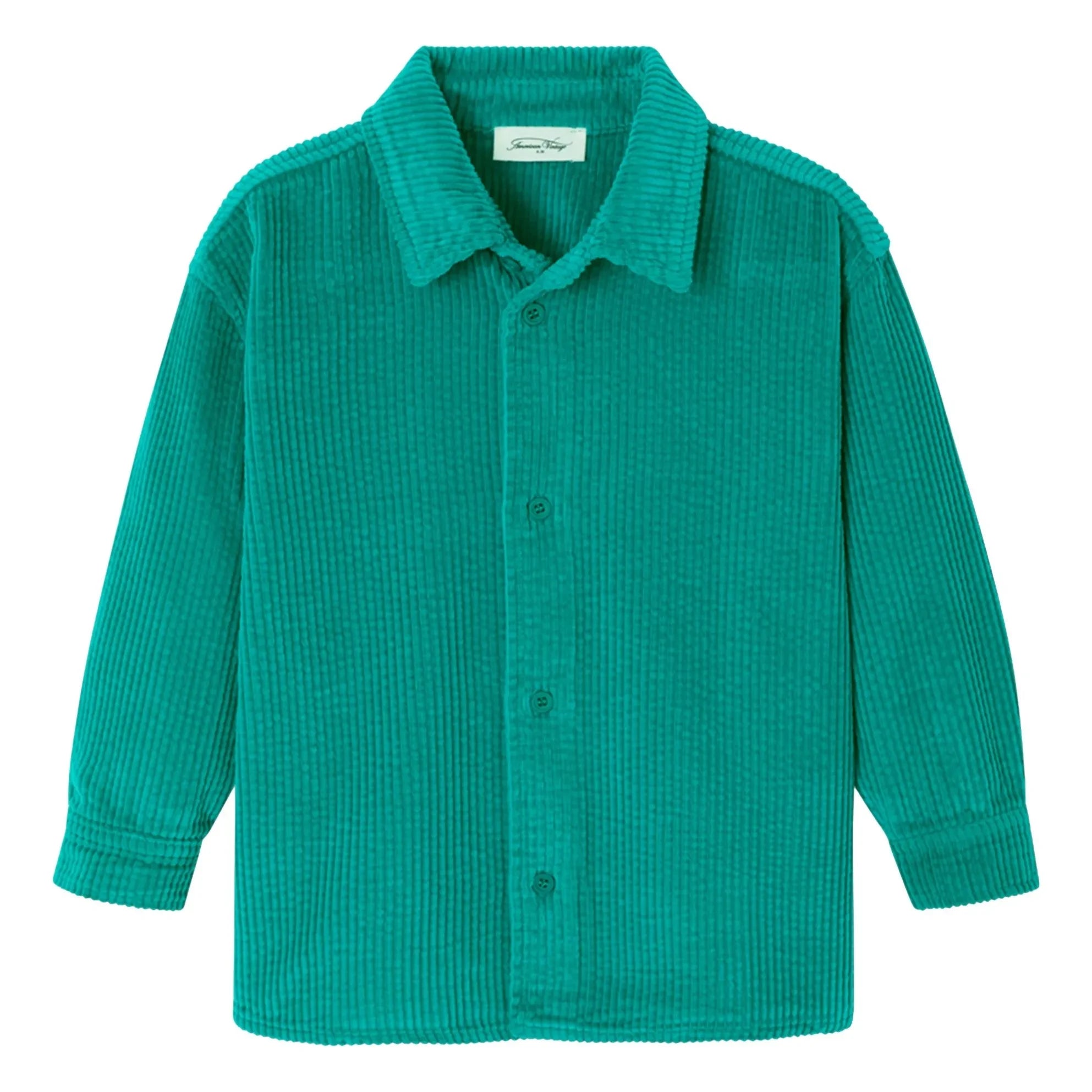 American Vintage - Camisa de Pana de Algodón Orgánico Padow | Verde