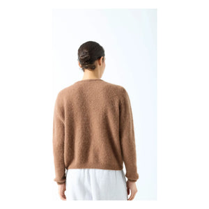 American Vintage - Chaleco Vitow de alpaca y lana | Chocolate