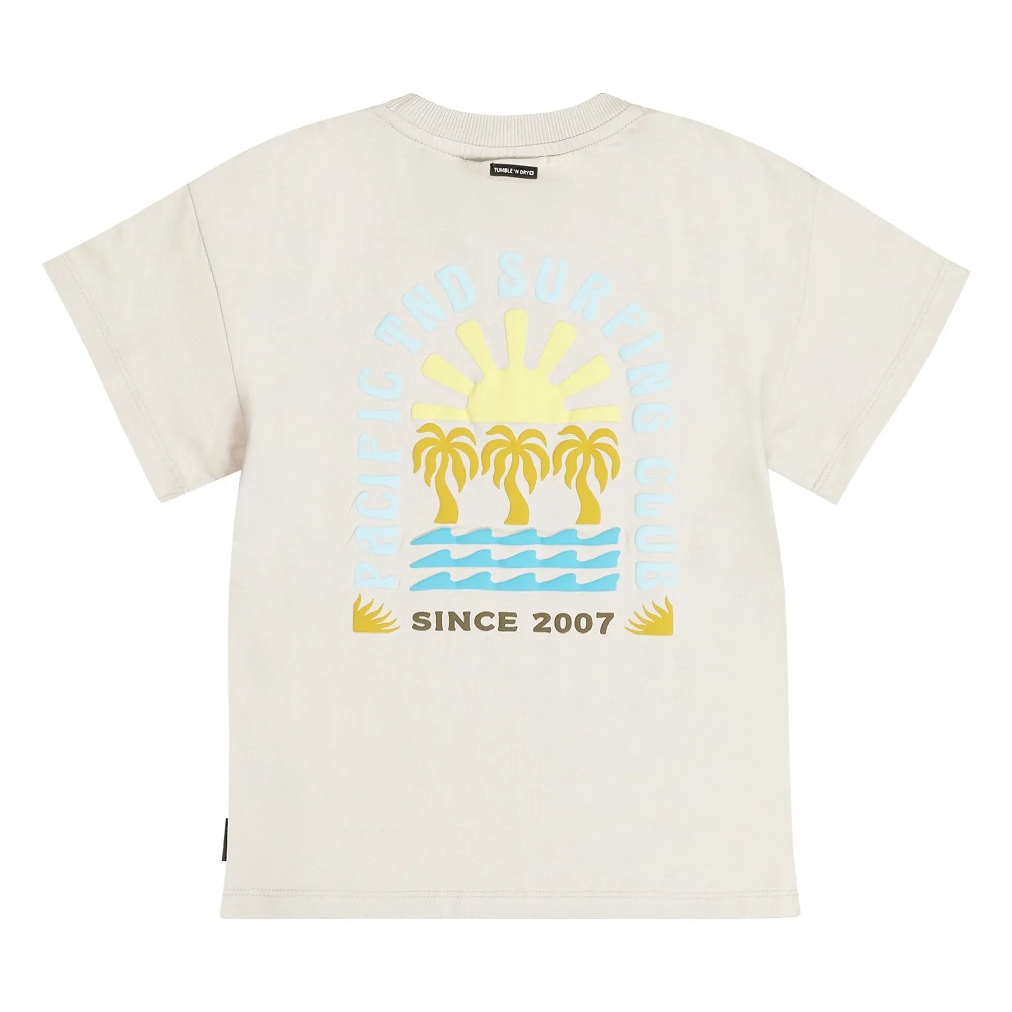 Tumble N'Dry - Camiseta Oversize Saltwater de algodón reciclado | Crudo