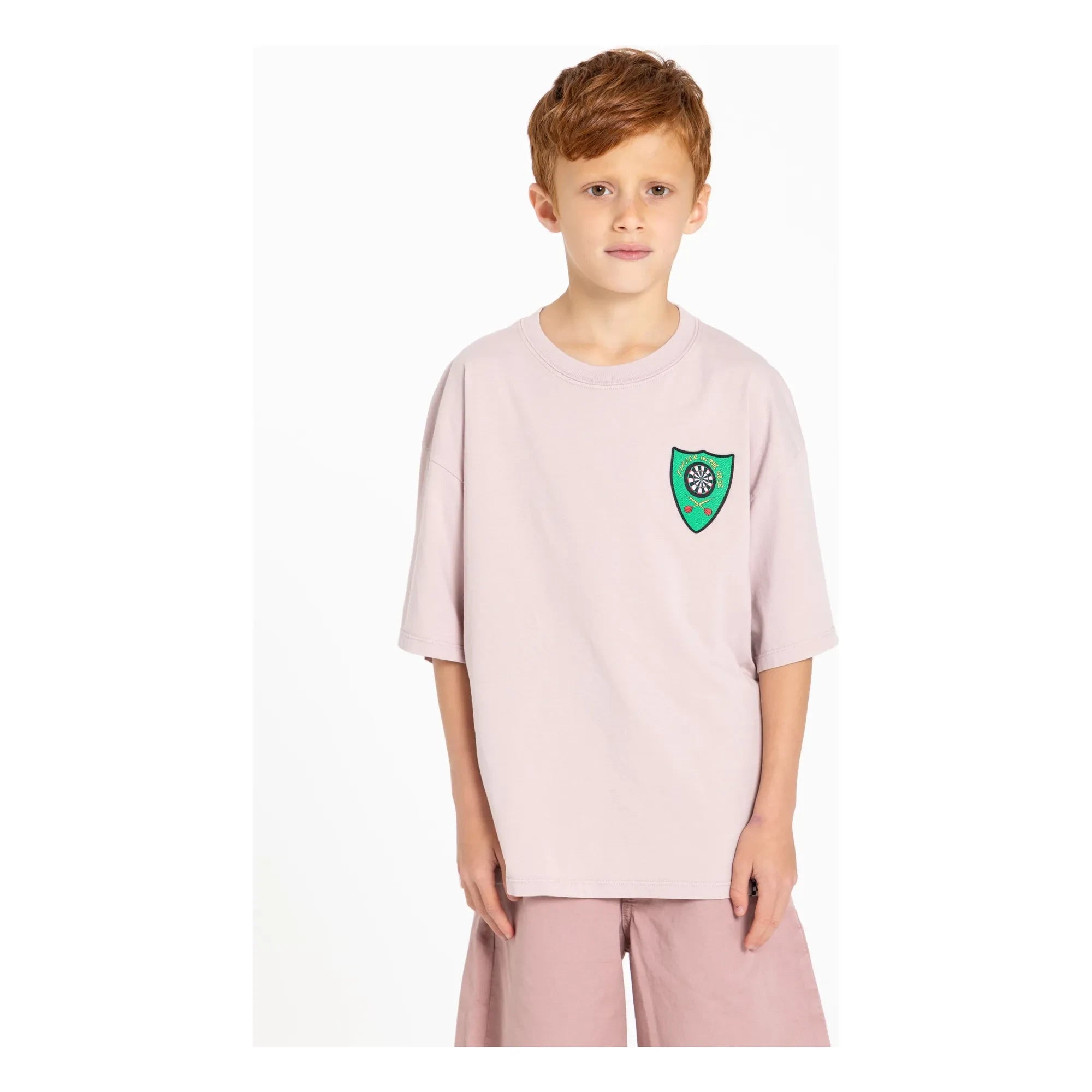 Finger in the nose - Camiseta de algodón orgánico Taylor | Rosa empolvado