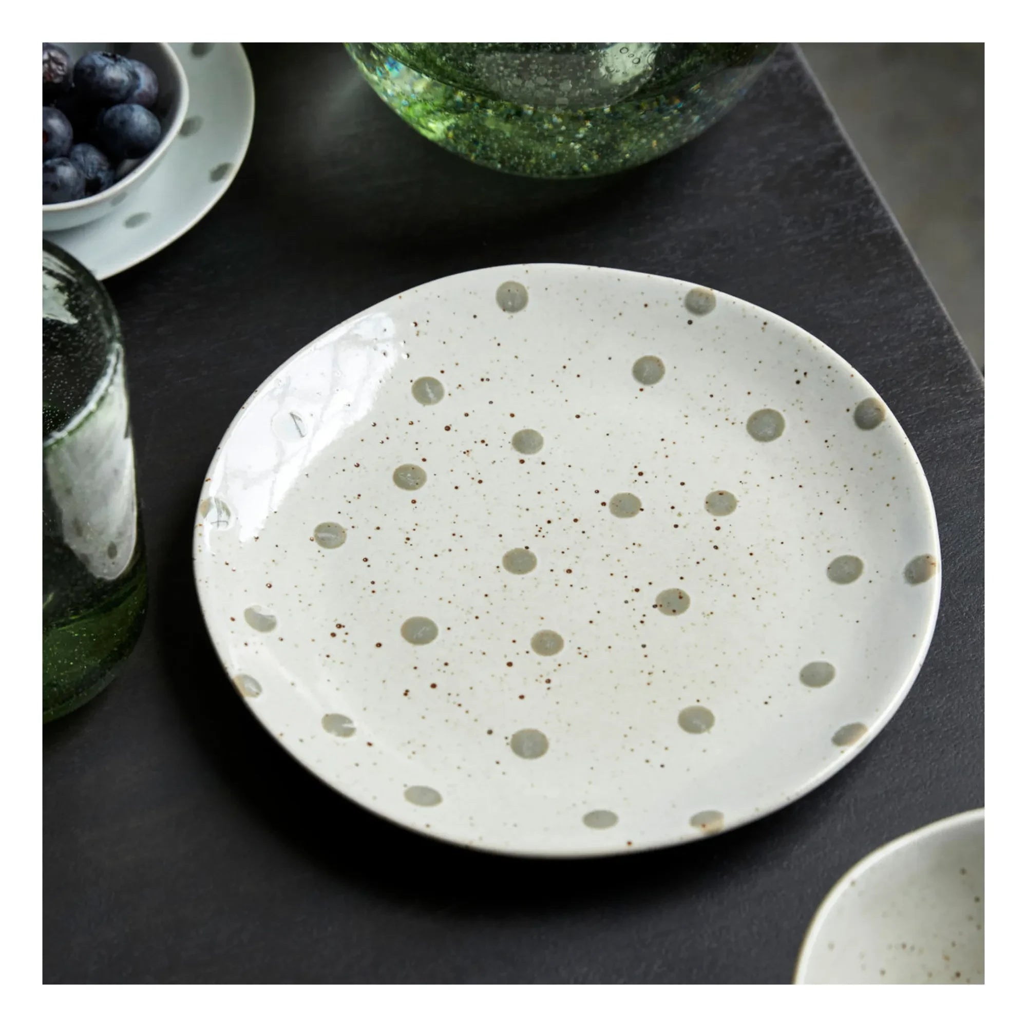 House Doctor - Dots Stoneware Tabak | Bej