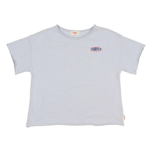 Búho - Camiseta de surf de algodón orgánico | Azul claro