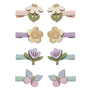 Mimi & Lula - Set de 8 horquillas Mini Flor | Lila