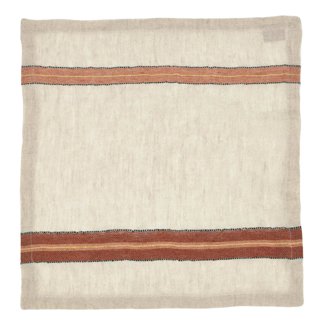 Libeco - Mantel de mesa a rayas | Rojo teja