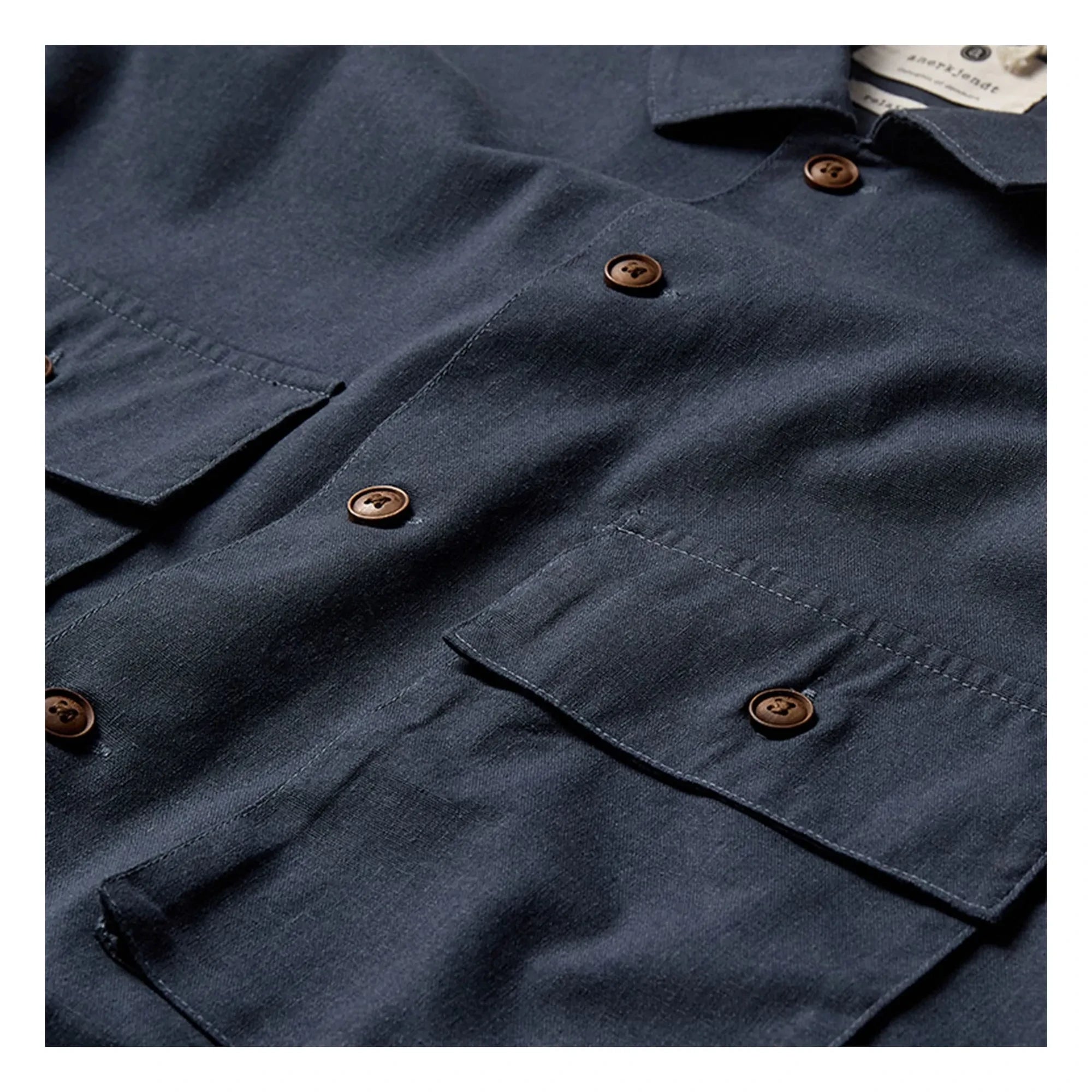 Anerkjendt - Camisa de lino Akotto | Índigo