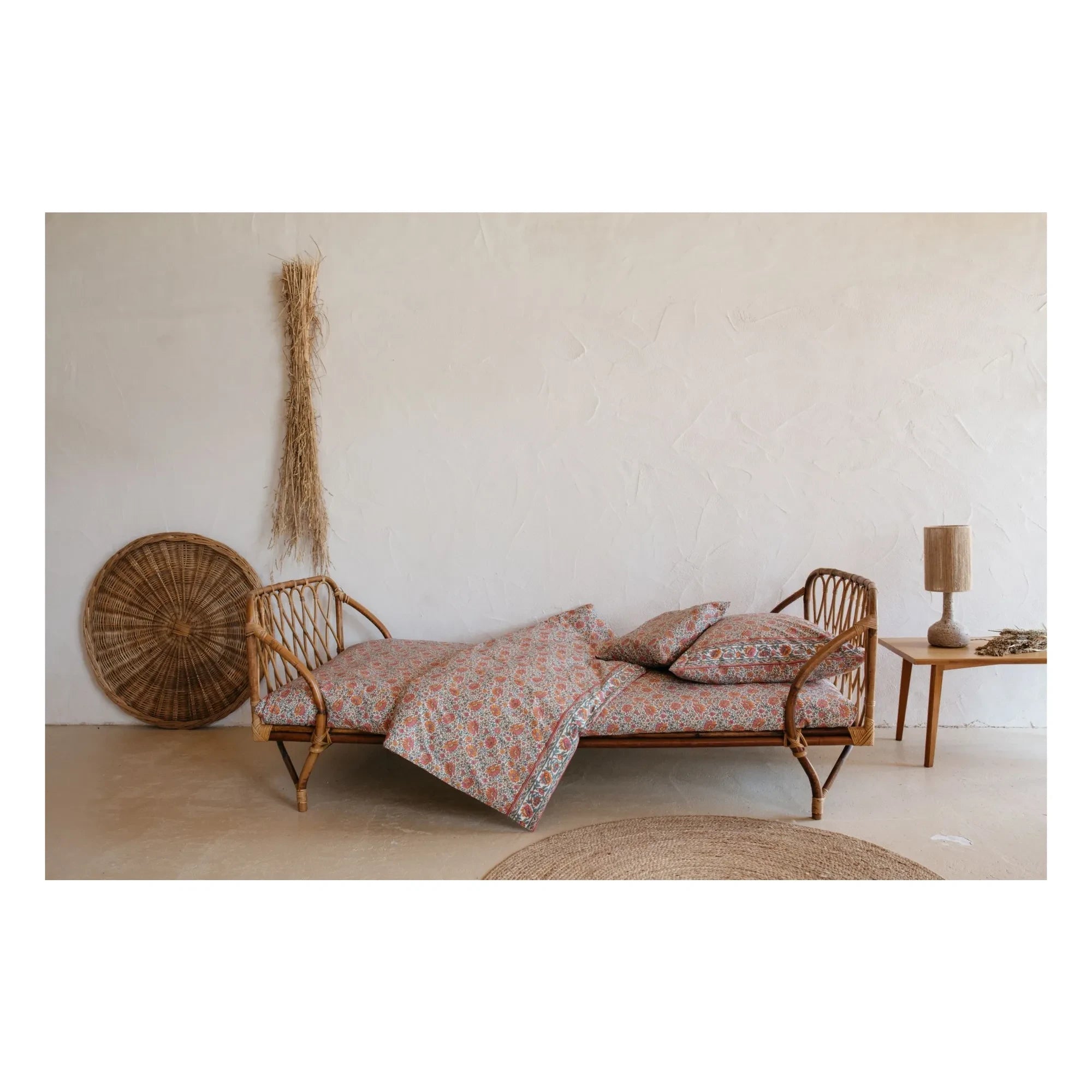 Louise Misha - Sábana ajustable de algodón orgánico Nicole | Naranja