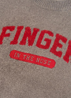 Finger in the nose - Mathis Merino Suéter de lana | Gris melange