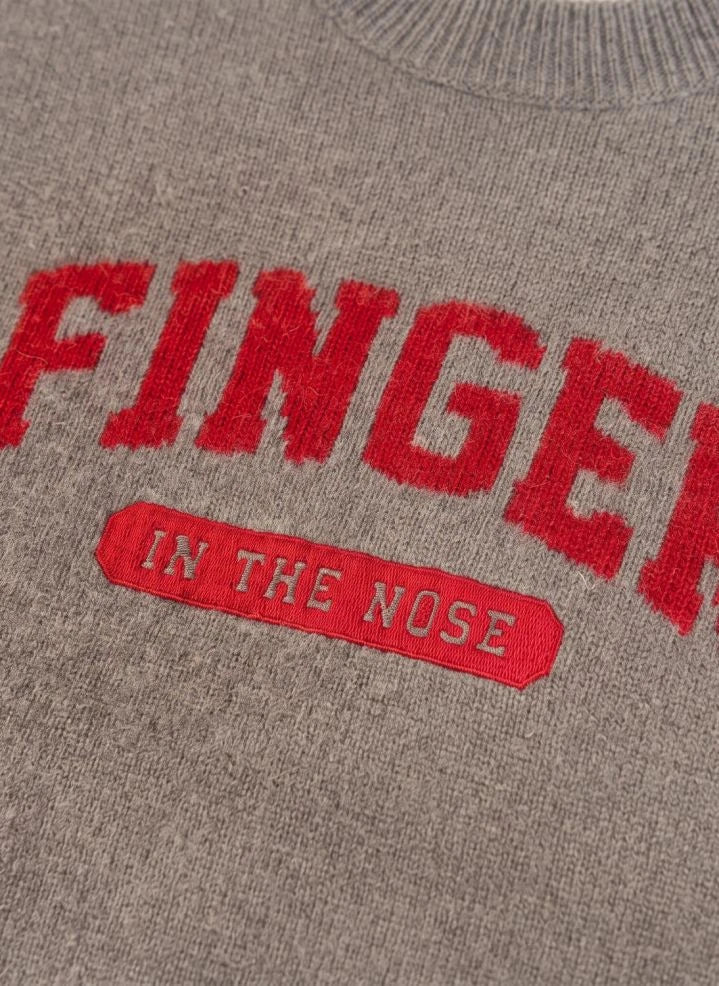 Finger in the nose - Mathis Merino Suéter de lana | Gris melange