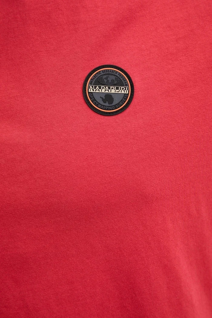 Camiseta de algodón con insignia S de Napapijri