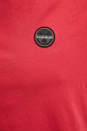 Camiseta de algodón con insignia S de Napapijri