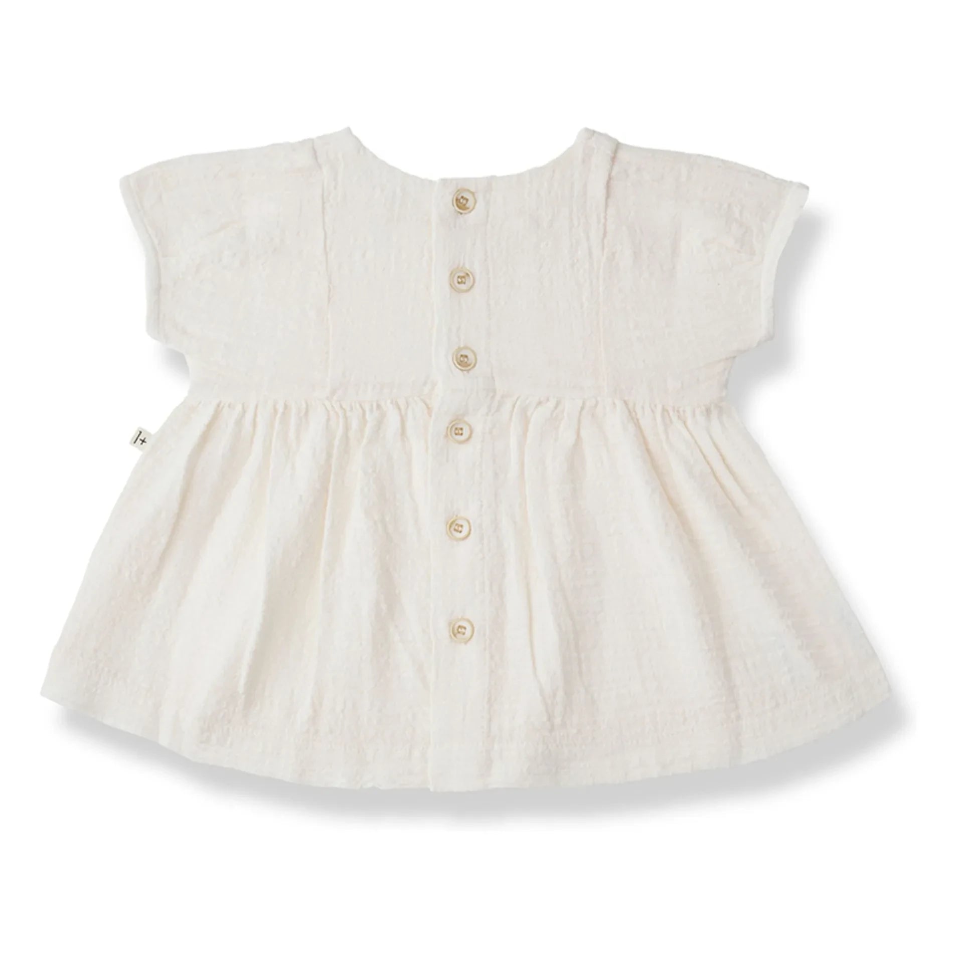1+ in the family - Vestido de gasa Gualta | Blanco
