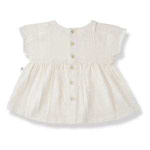 1+ in the family - Vestido de gasa Gualta | Blanco