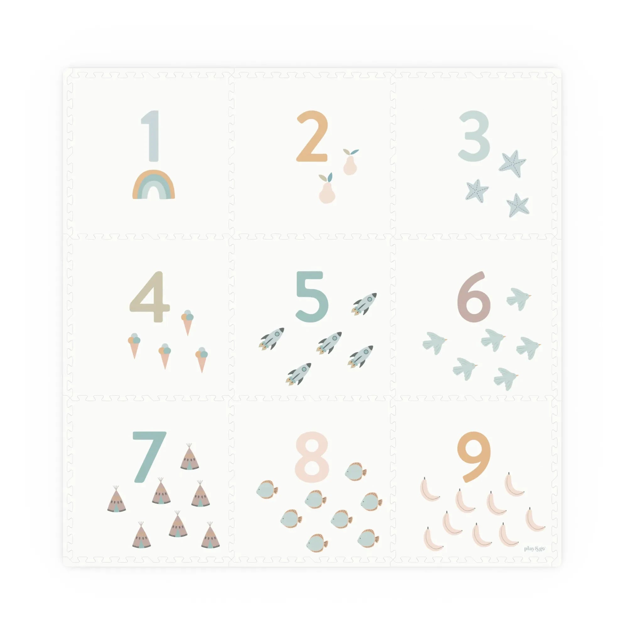 Play and Go - Esterilla de juego modular Tiloo - Número