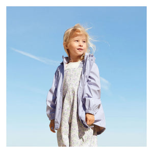 Chaqueta impermeable de fibra reciclada Ollo Waxed de Wheat | Lila