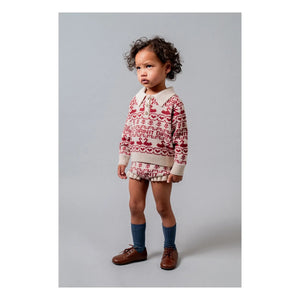 birinit - Duck Polo Yaka Kazak Merino Yün | Bordo