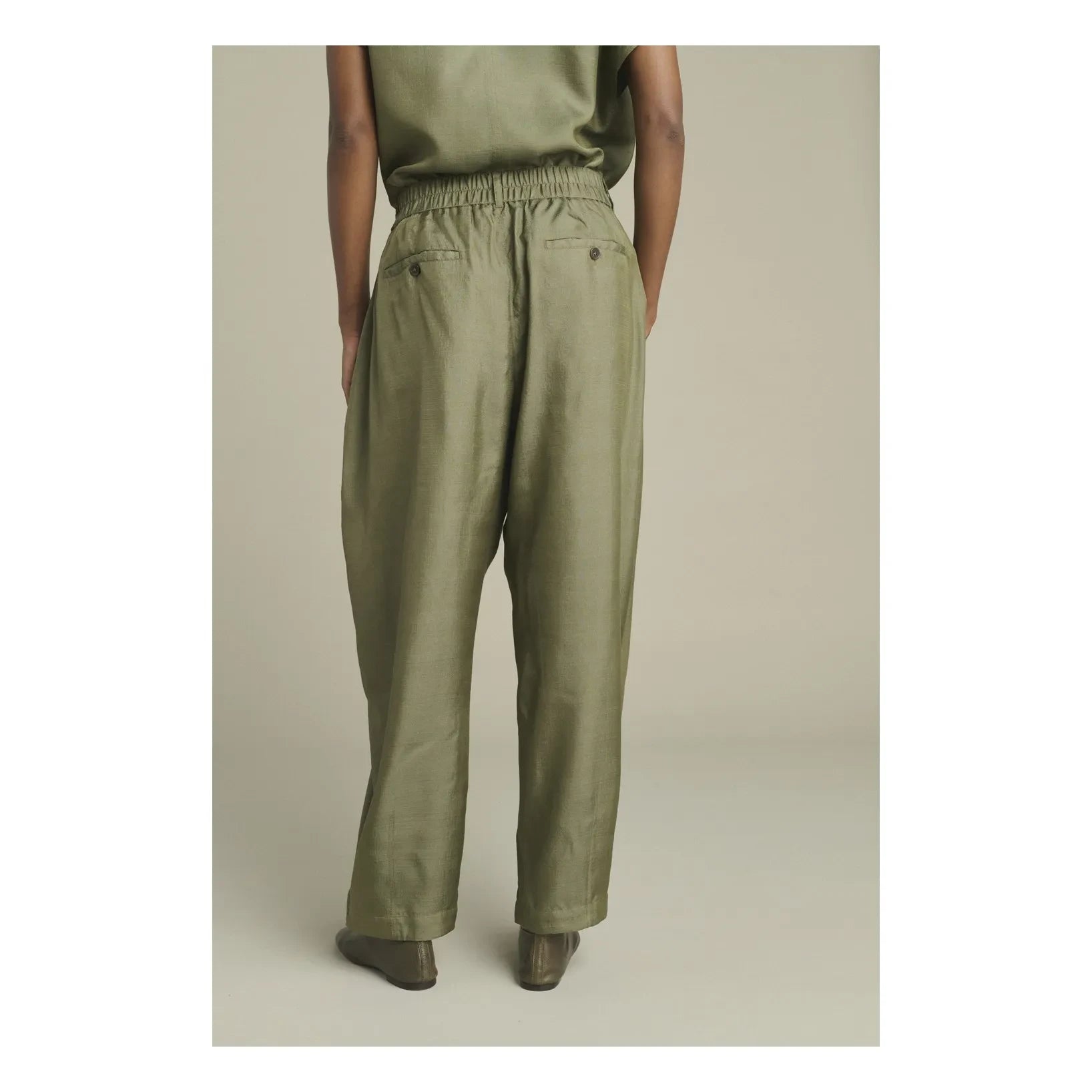Soeur - Pantalones de seda Vernon | Verdete