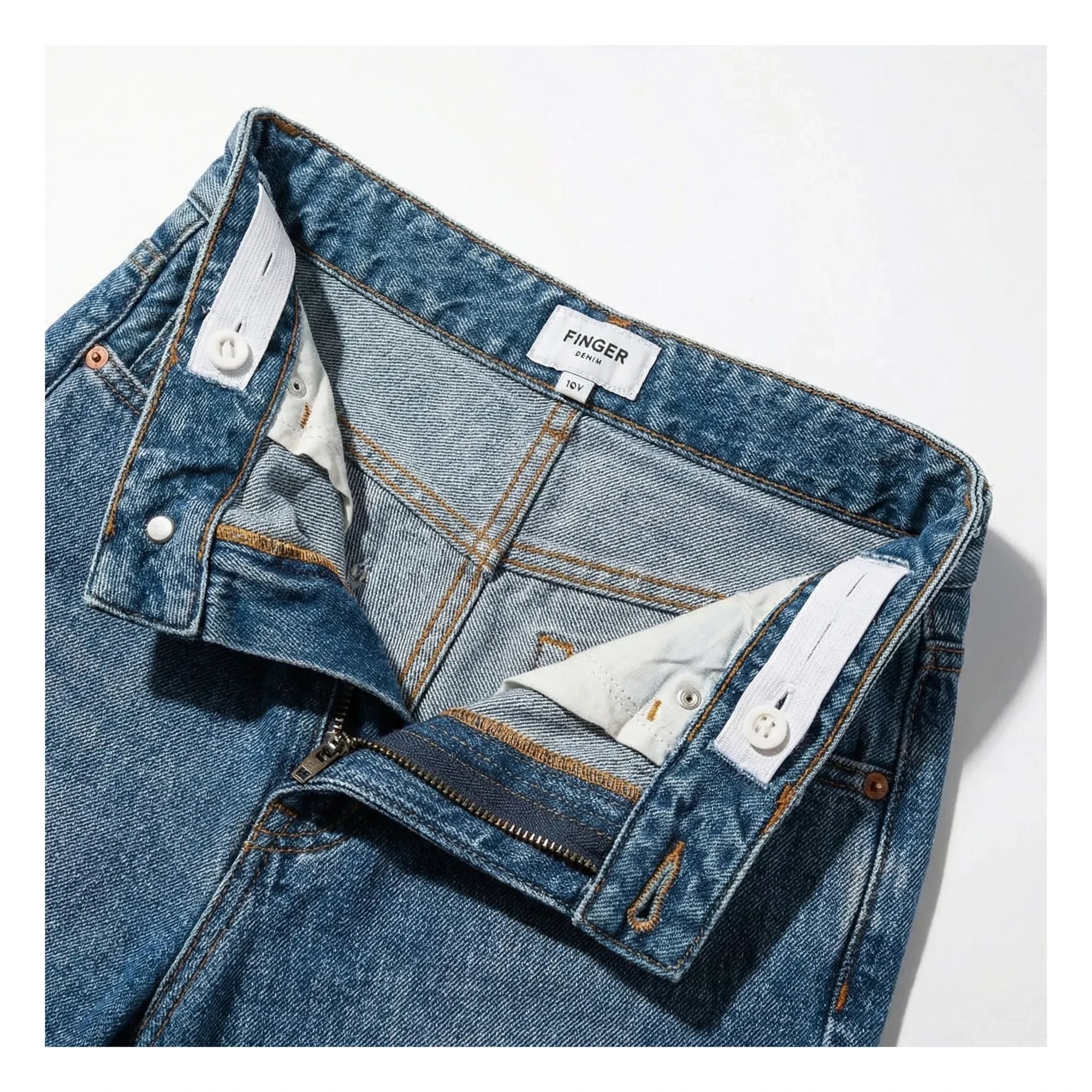Finger in the nose - Bermuda Denim Oversize Sacha | Azul denim