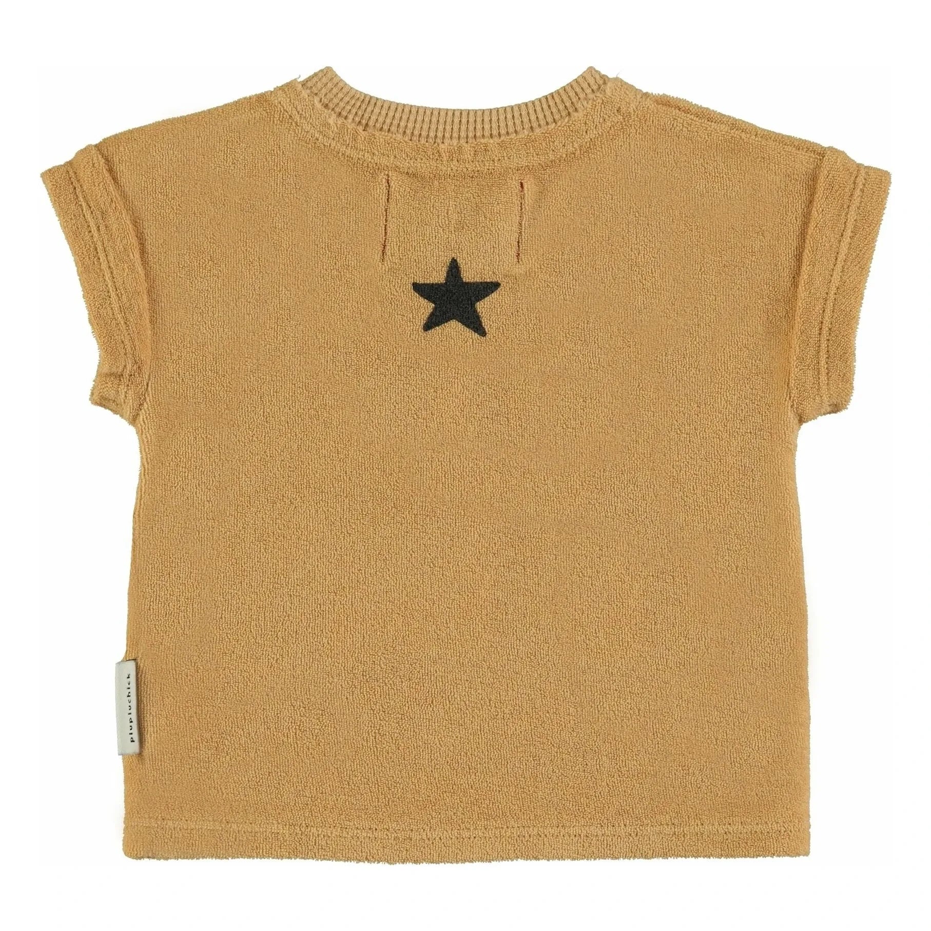 Piupiuchick - Camiseta de tigre con textura de toalla de algodón orgánico | Mostaza