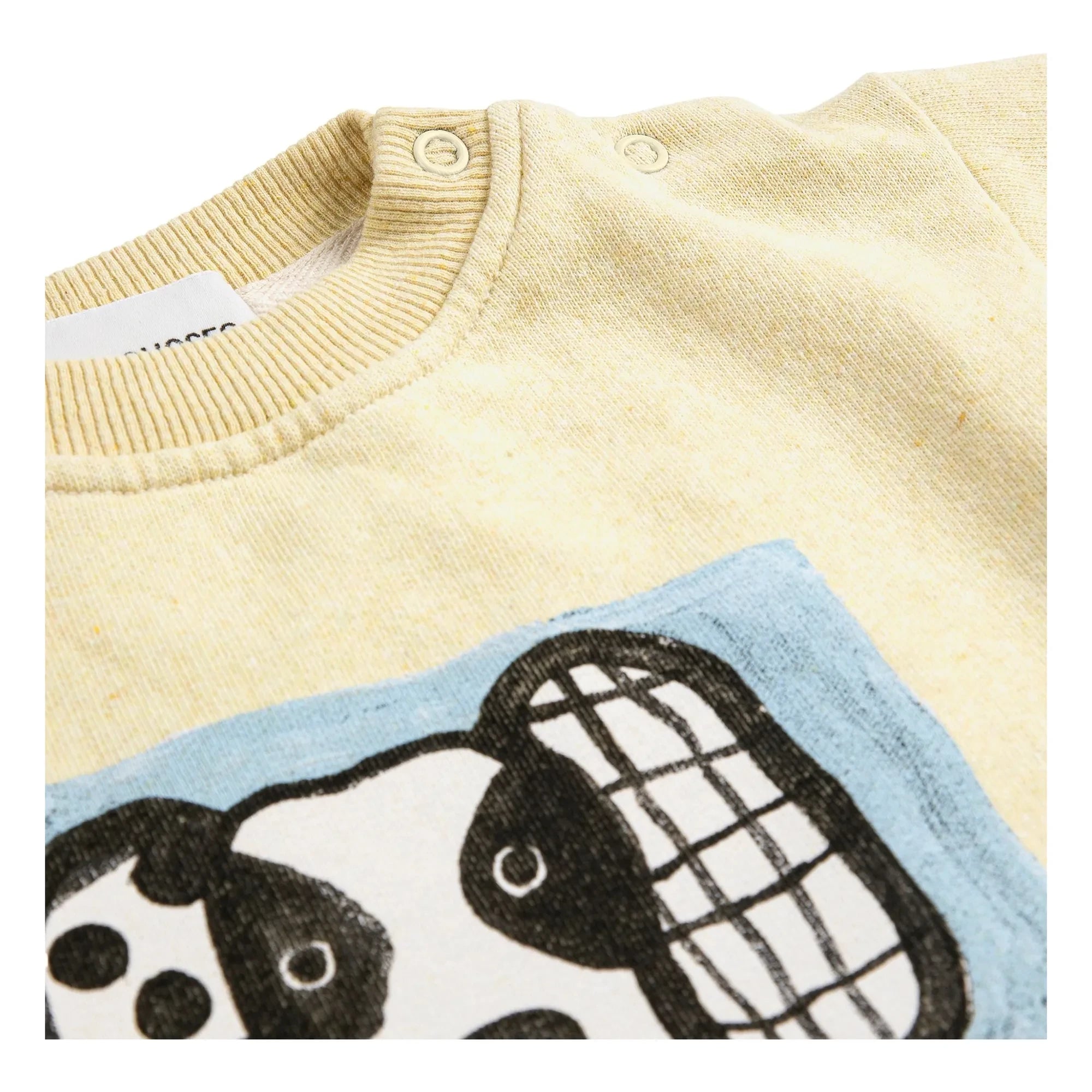 Bobo Choses - Sudadera de algodón orgánico con estampado dálmata para bebé | Amarilla