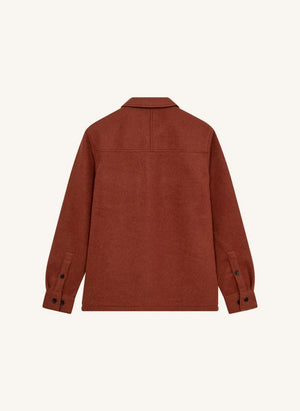Anerkjendt - Camisa Overshirt de Lana Akoscar | Terracota