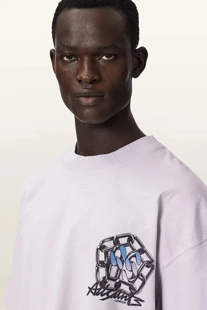 Camiseta básica de hombre AllSaints AFFIX con lino