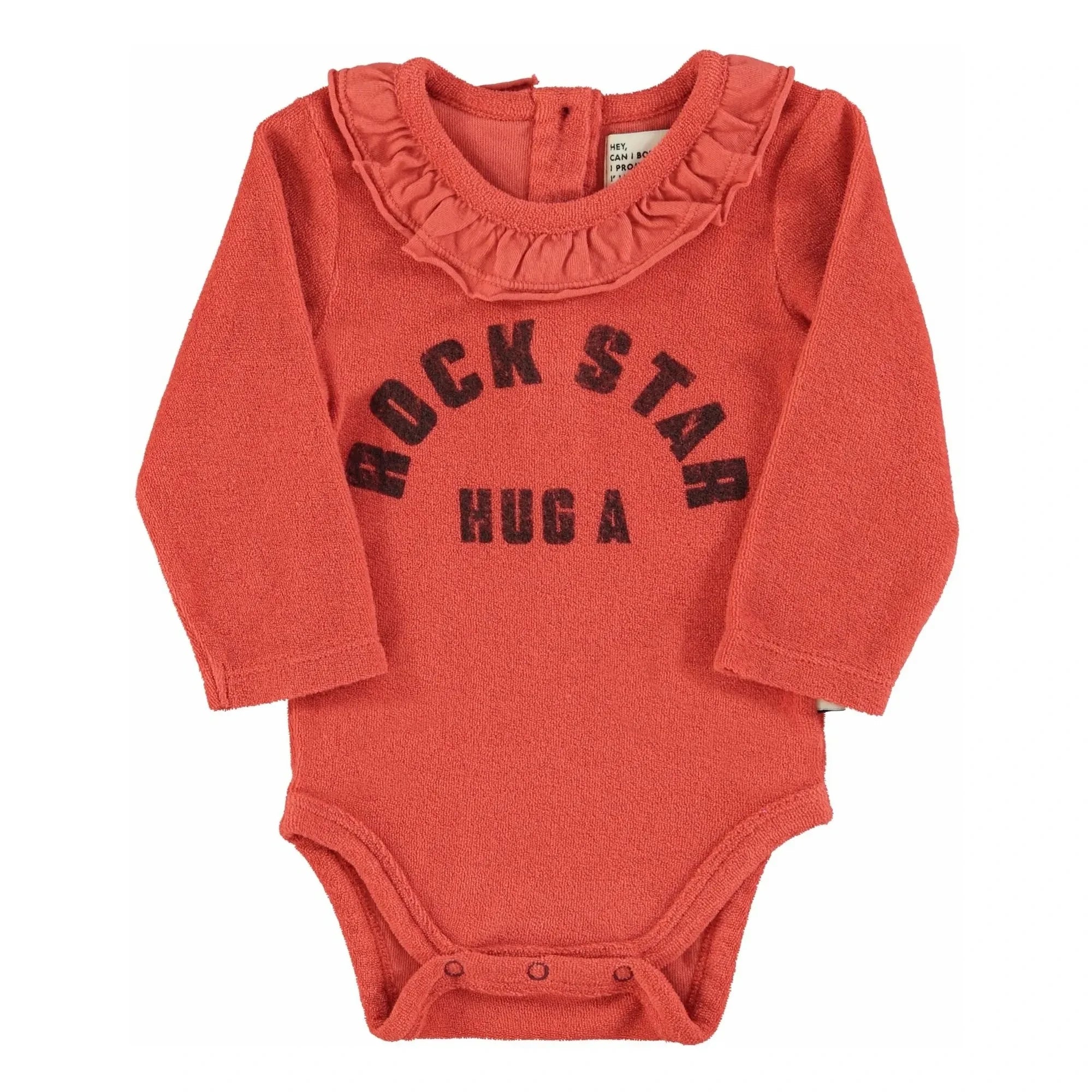 Piupiuchick - Body de toalla de algodón orgánico | Coral