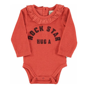 Piupiuchick - Body de toalla de algodón orgánico | Coral