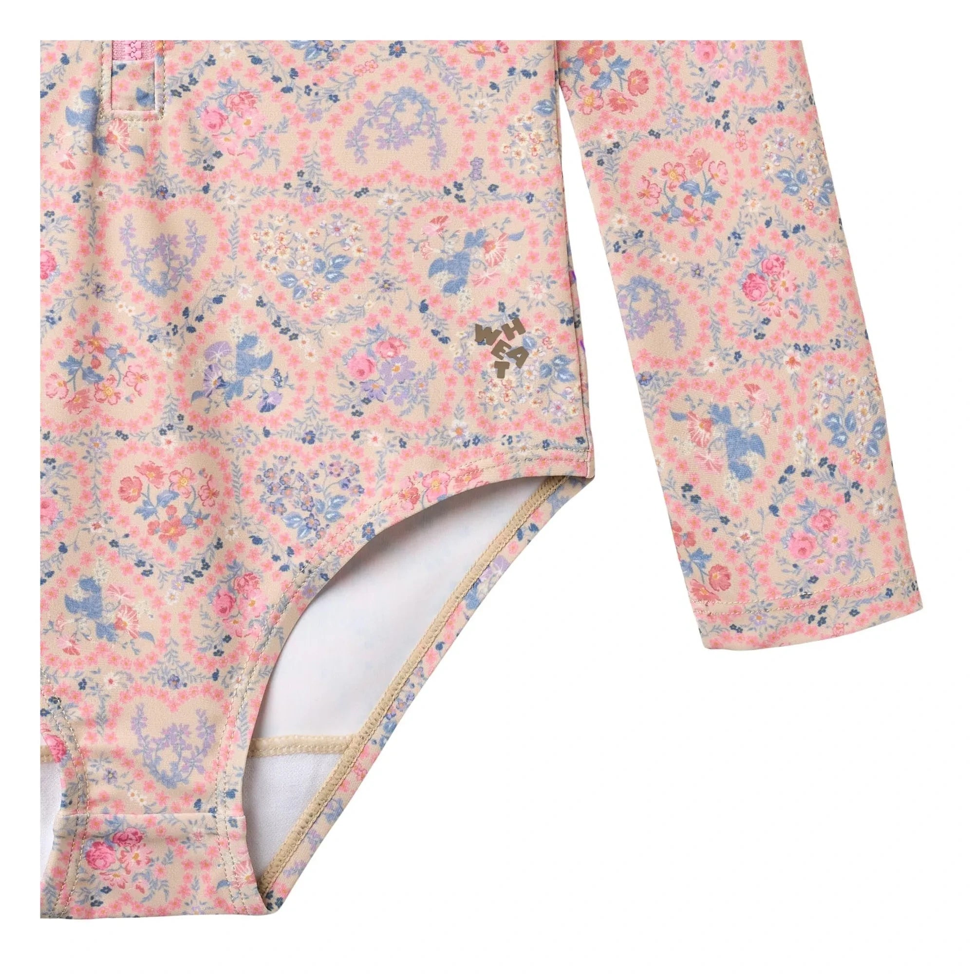 Wheat - Margot Fleuri Bañador de Fibra Reciclada con Protección UV | Rosa claro