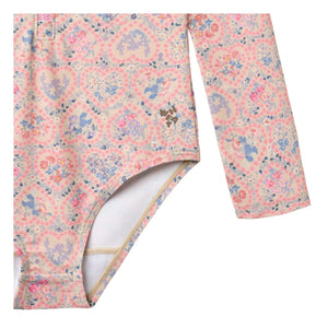 Wheat - Margot Fleuri Bañador de Fibra Reciclada con Protección UV | Rosa claro