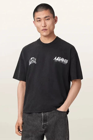 Camiseta de algodón para hombre AllSaints CHROMIUM