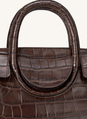 Staud - Maude Mini Carryall Bolsa | Marrón Oscuro