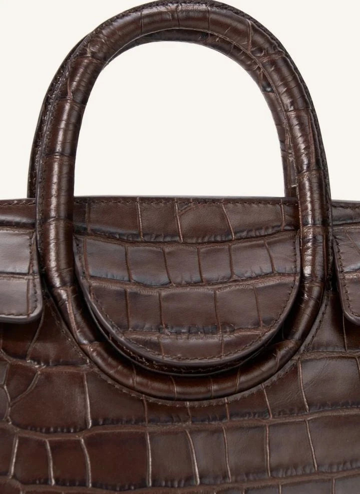 Staud - Maude Mini Carryall Bolsa | Marrón Oscuro