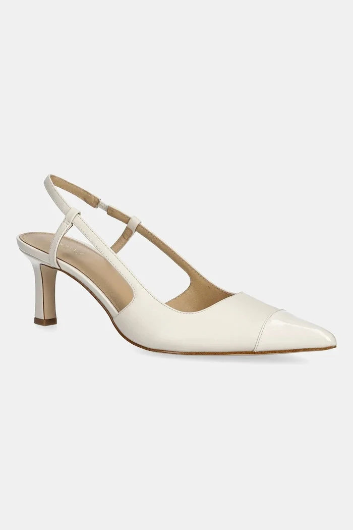 MICHAEL Michael Kors Alora Toe Cap Mid Sling Zapatos de Piel de Tacón Fino