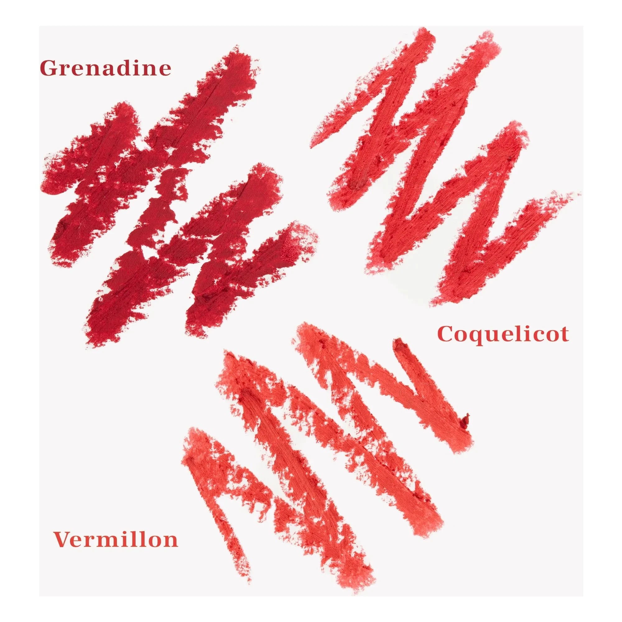 YOLAINE - Lápices labiales - Los Rojos - Set de 3