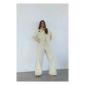 Lollys Laundry - Pantalones de algodón Florida | Crema