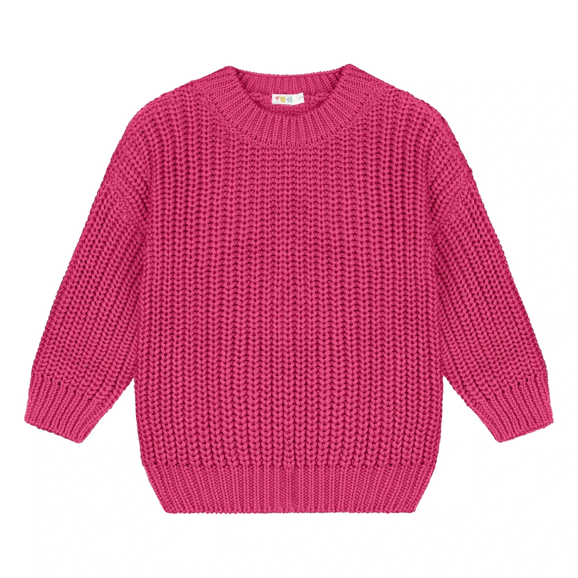 Yuki - Jersey Grueso de Algodón Orgánico | Fucsia