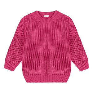 Yuki - Jersey Grueso de Algodón Orgánico | Fucsia