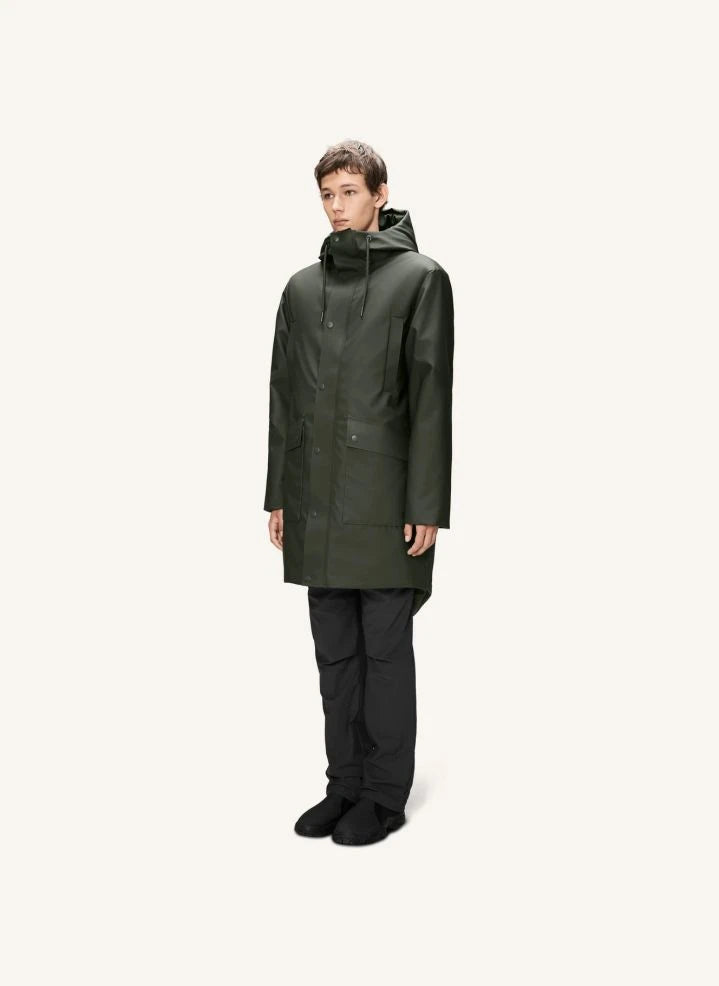 Rains - Parka Largo Nome W3T3 | Verde oscuro