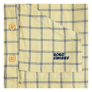 Bobo Choses - Camisa a cuadros de algodón orgánico | Amarillo