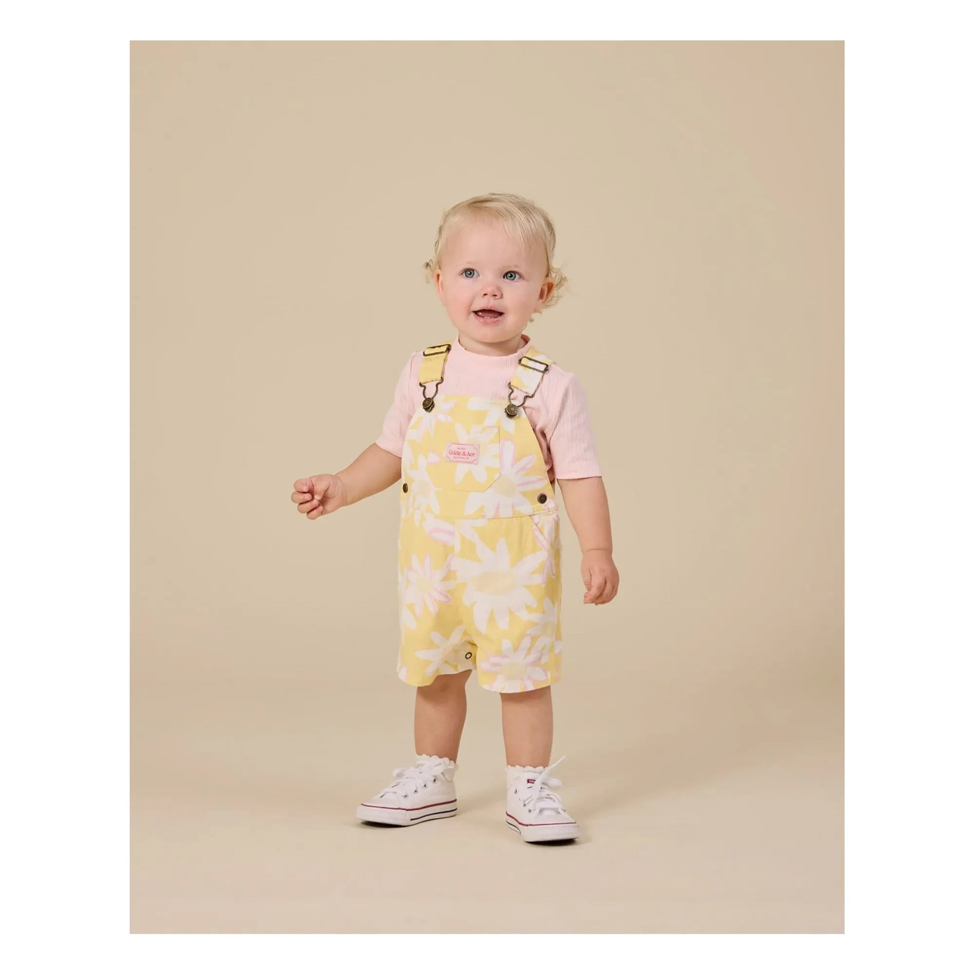 Goldie + Ace - Mono floral corto | Amarillo